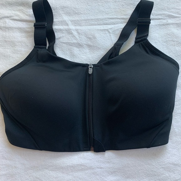 Womens High Support Sculpt Zip Front Bra - All in Motion - Black size 38D EUC - Picture 6 of 12